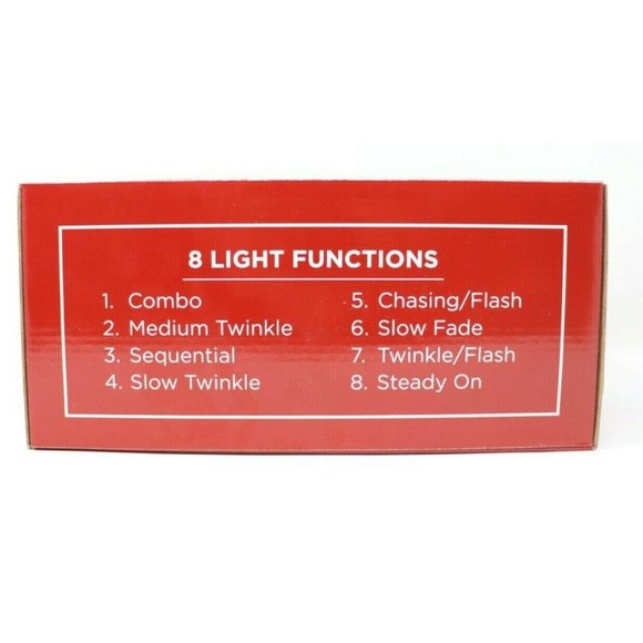 1300 Warm White LED Lights on 44ft CLEAR WIRE w/Remote Christmas Cluster Garland - Picture 3 of 12